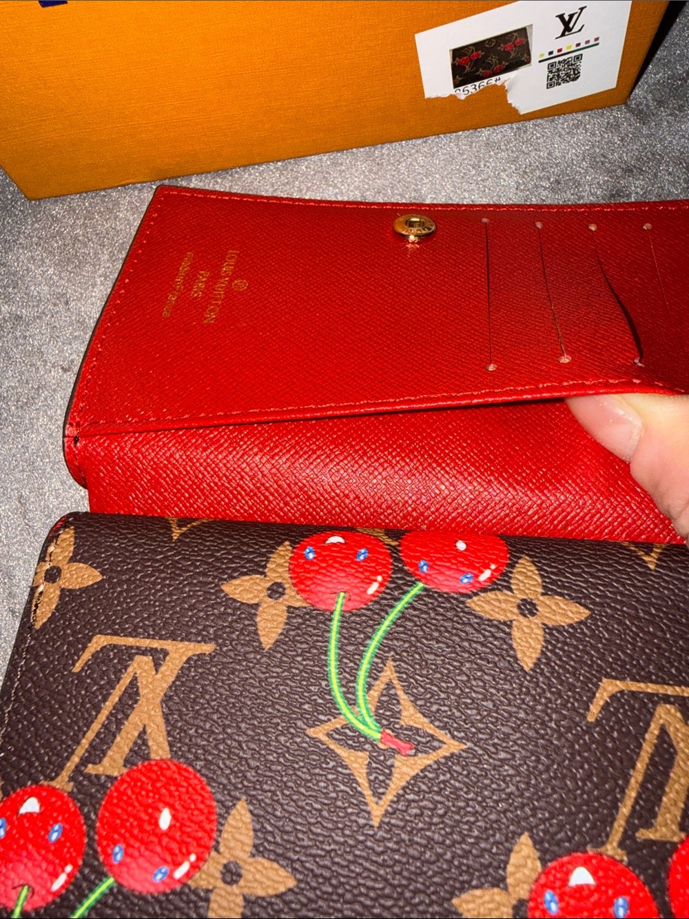 Louis Vuitton Brown Monogram Cherry Card Holder Wallet - Picture 10 of 13